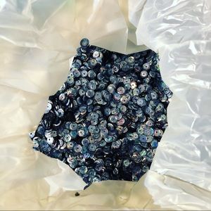 Bag of Blue Reflective Sequins